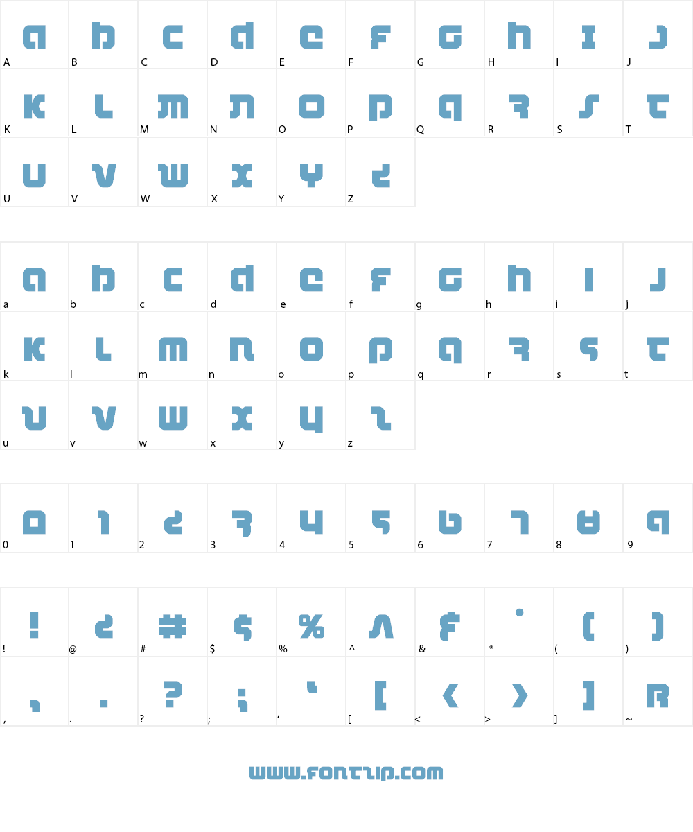 Combat Droid Font Character