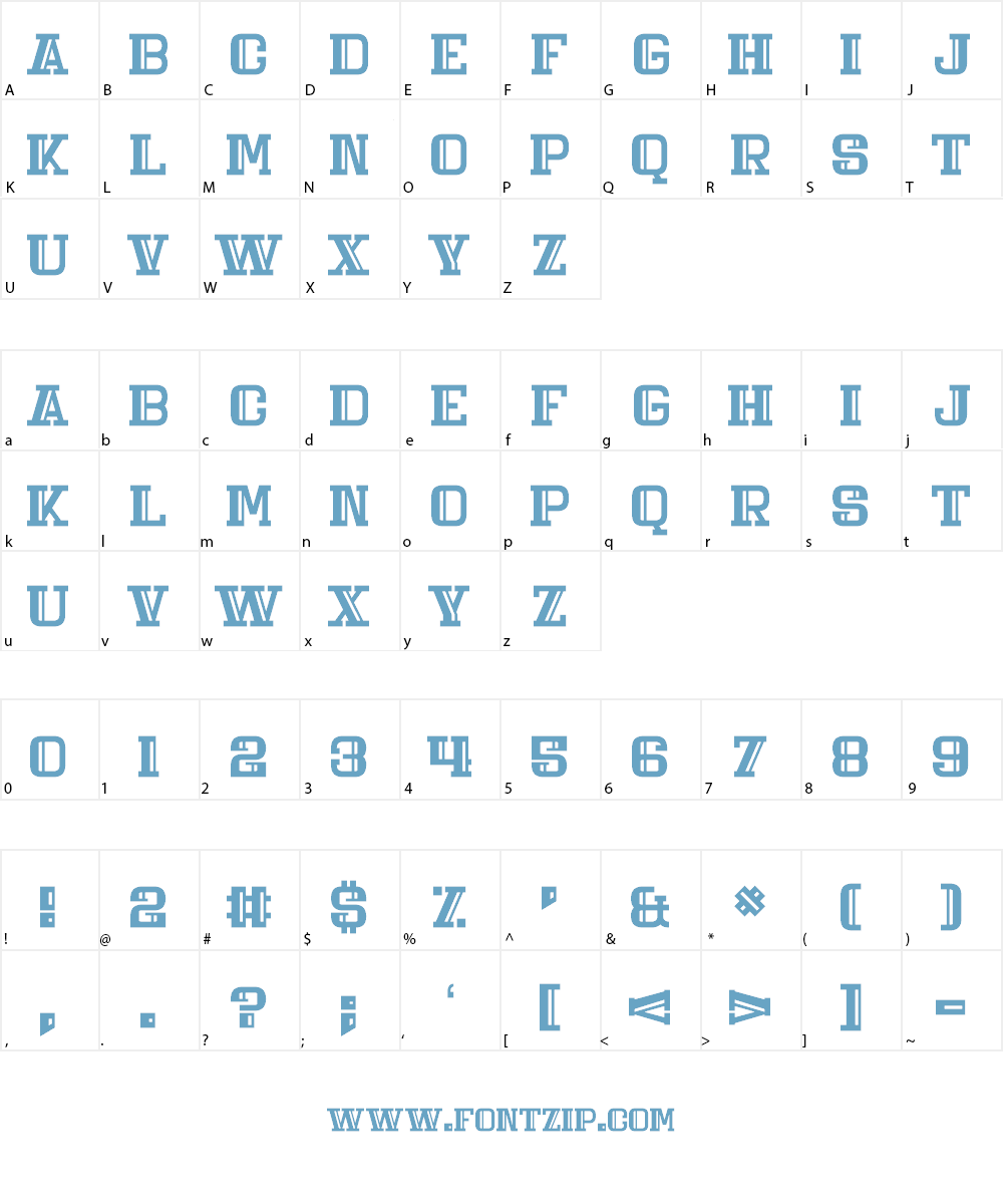 Daily Mix 4 Font Character