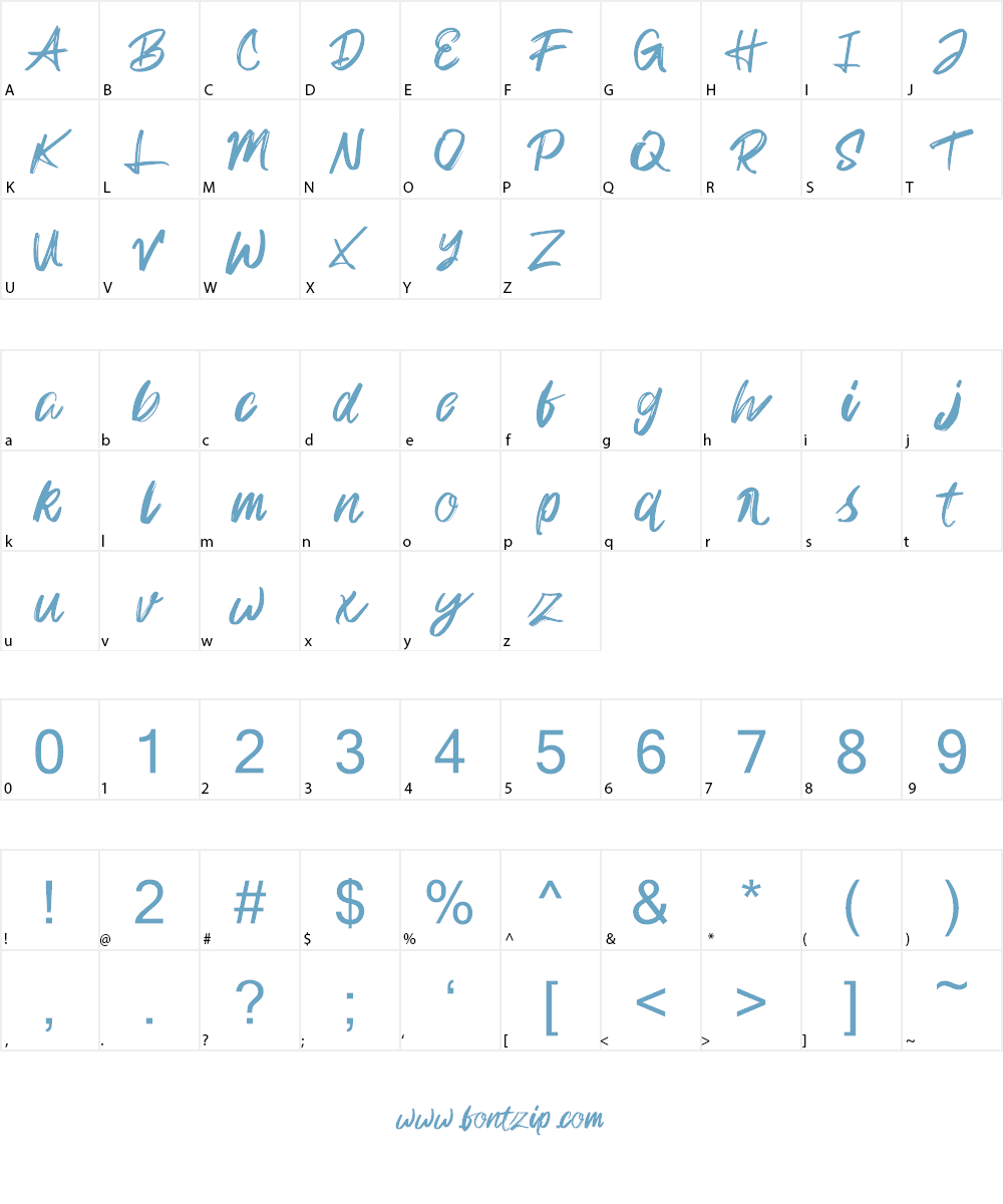 Rampage Kid Font Character