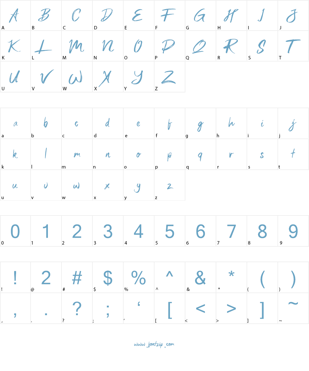 Sexy Beachy Font Character