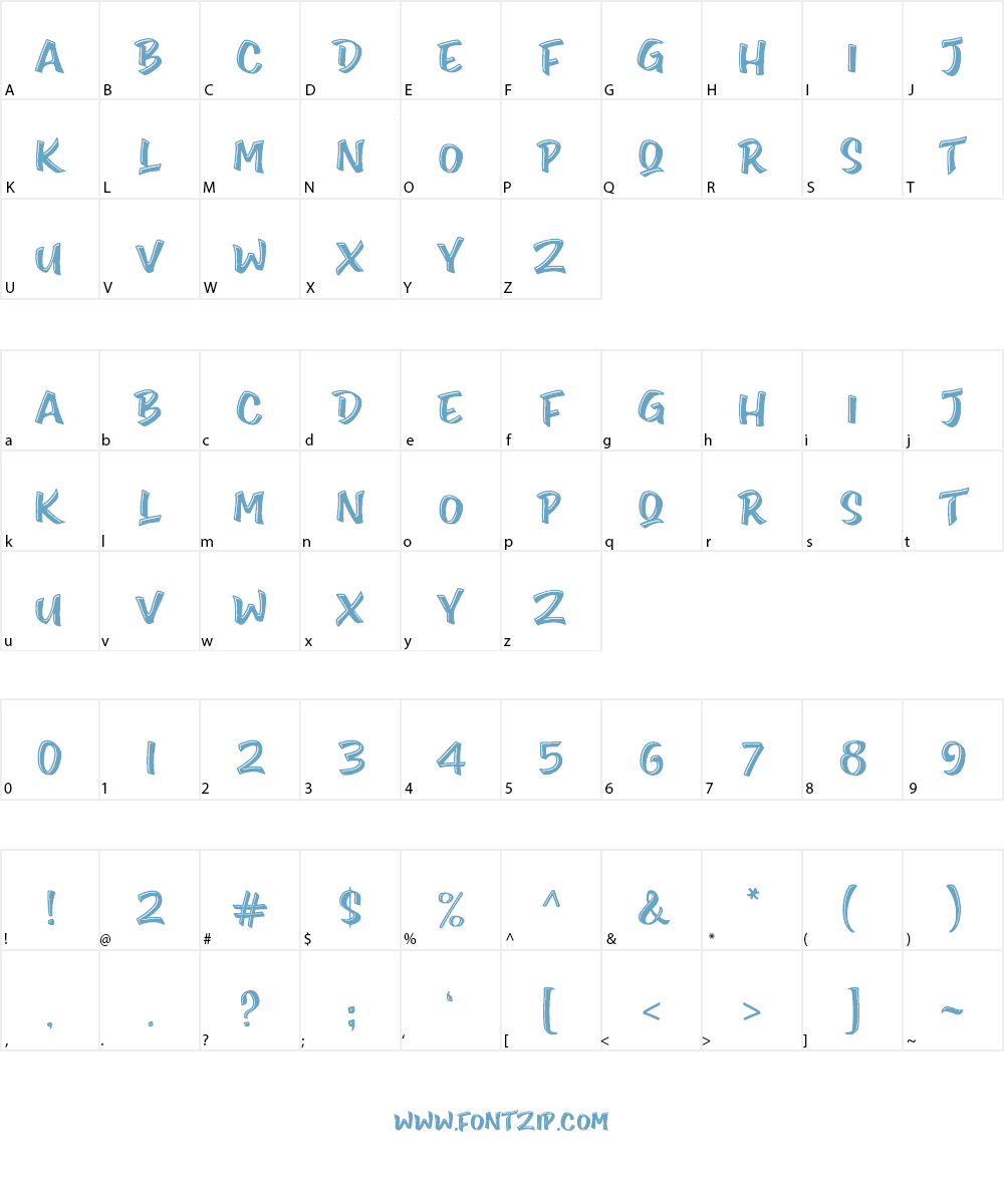 Smilen Font Character