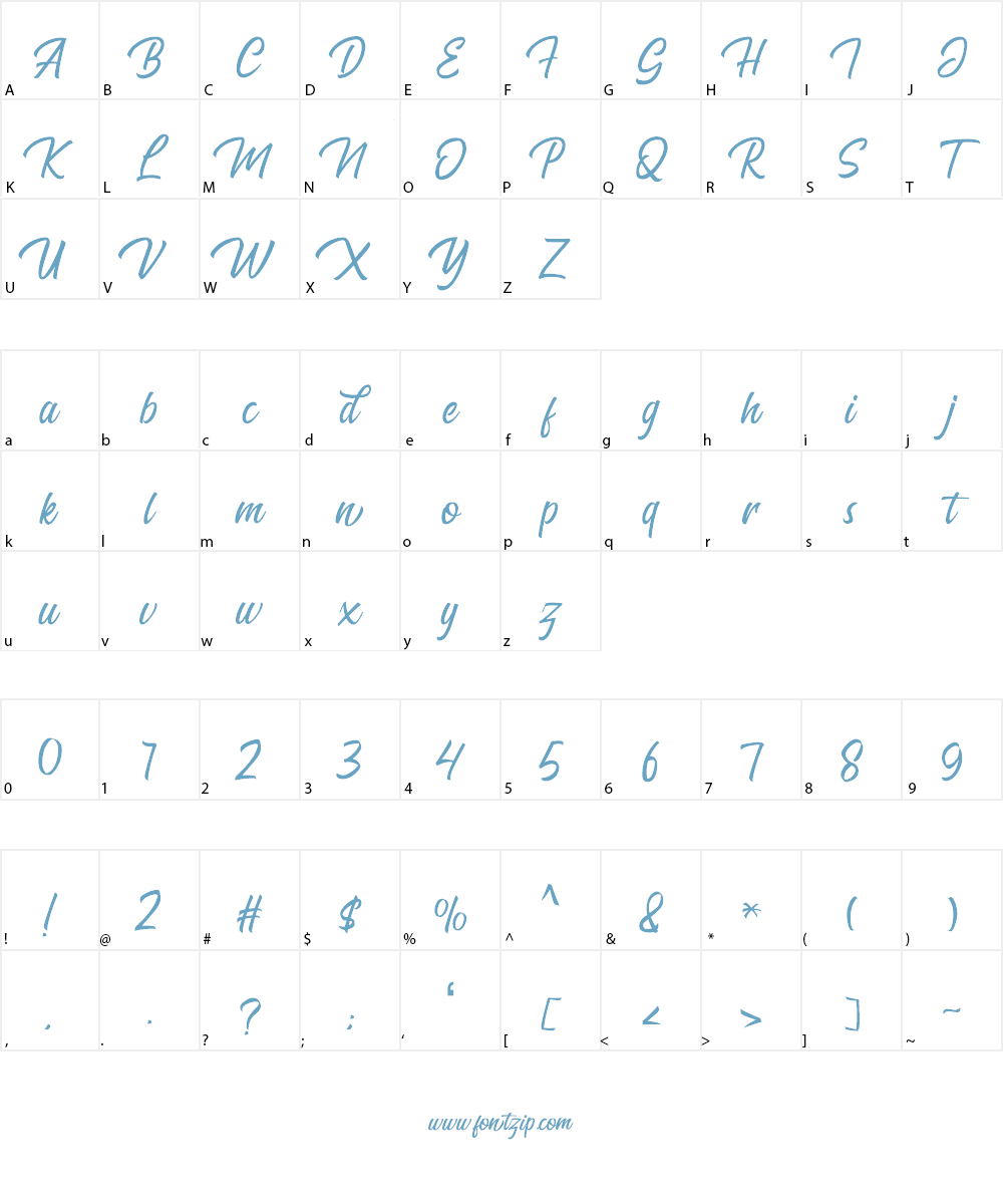 The Bredan Font Character