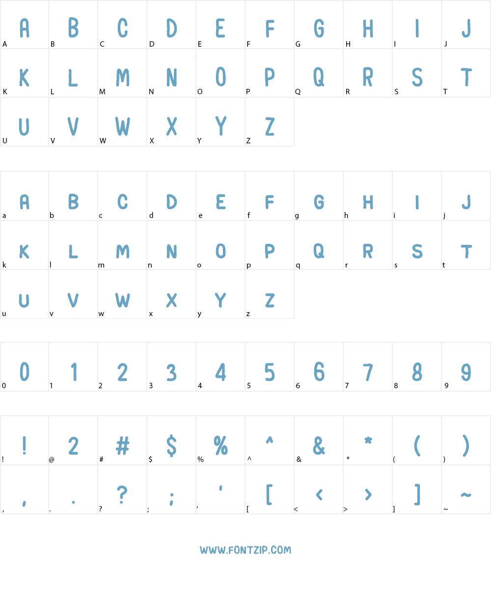 Earth Spirit Font Character