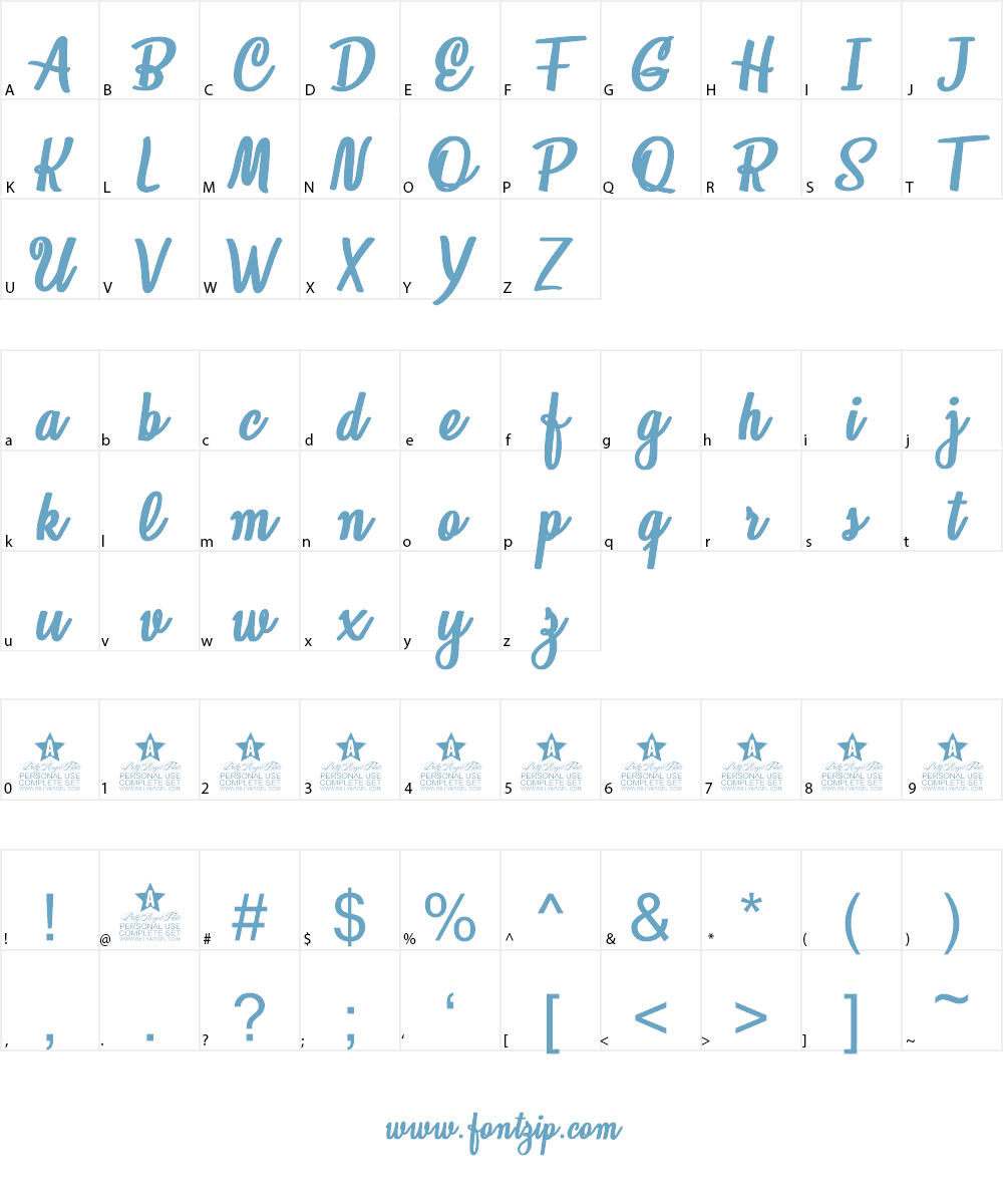 Loveland (Personal-Use) Font Character