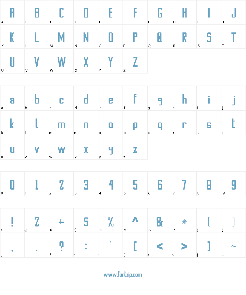 Stanwick Font Character