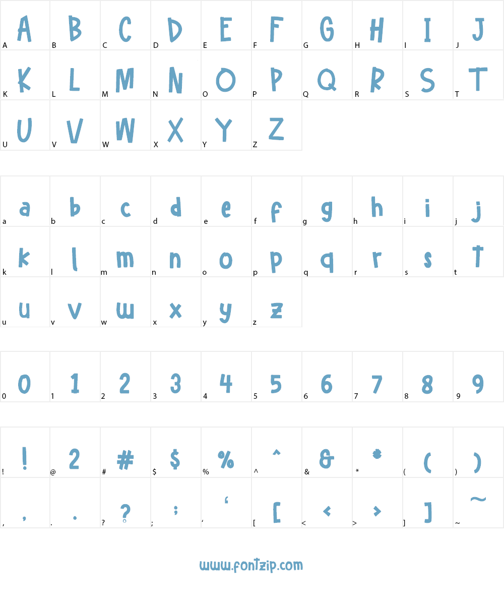 Hello Freeday (Demo) Font Character