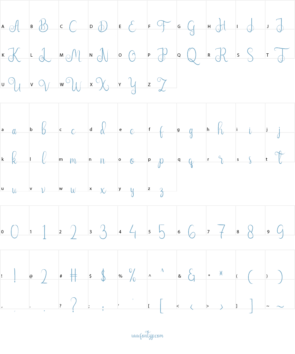 Nairi Amber Font Character