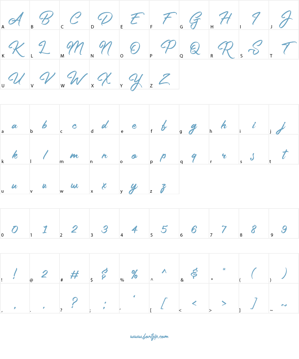 The Gunslinger Font Character