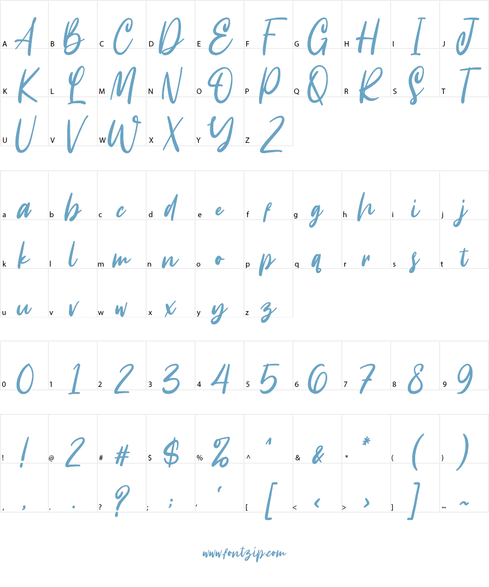 Identity Font Character