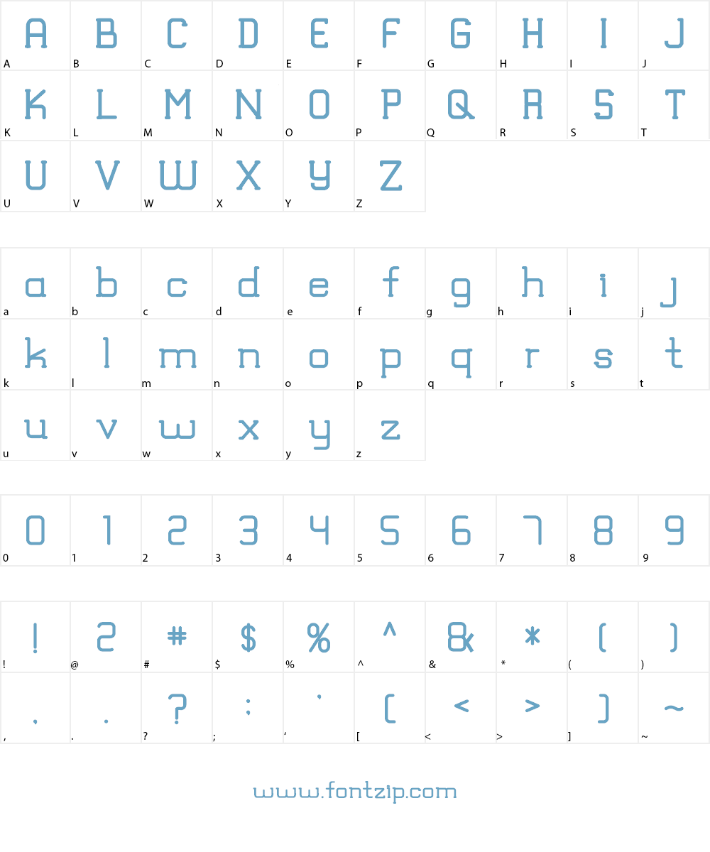 TRUMANS Font Character