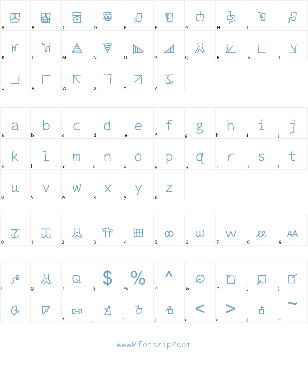 mantrakshar X02 Font Character