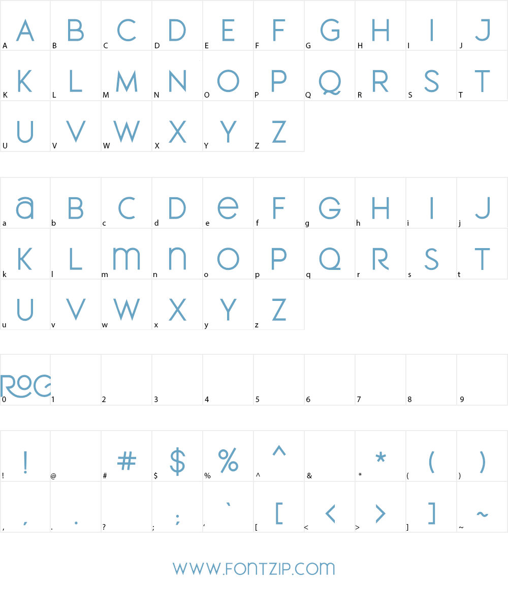 MEROCHE Font Character