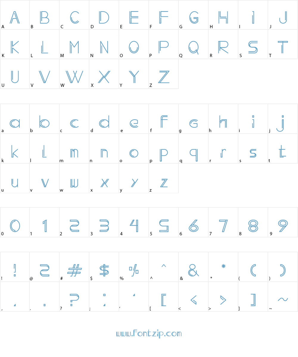 Oldwin Font Character