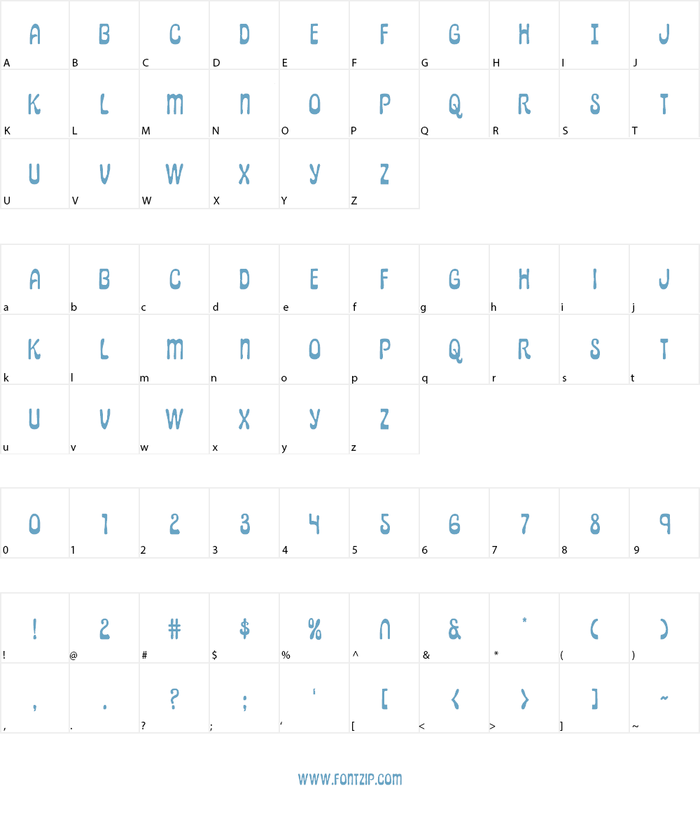 Pepperland Font Character