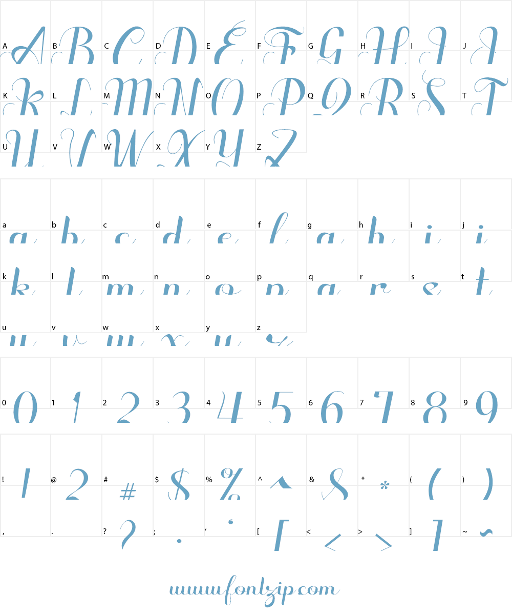 Seulanga Font Character