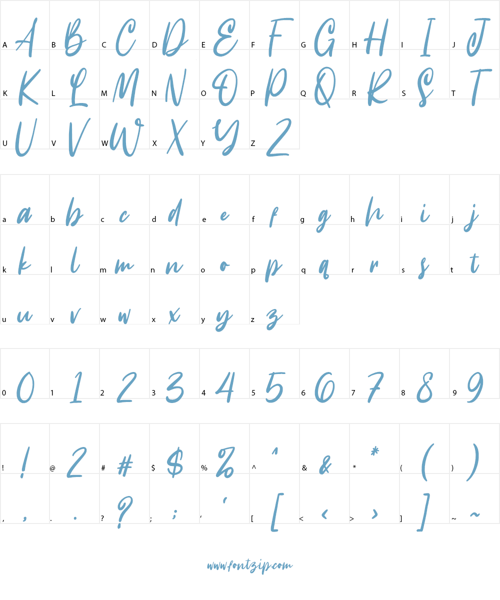 Intensity Font Character