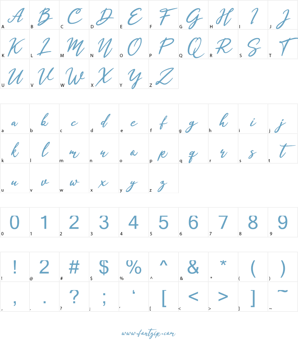 Yasmine Rothem Font Character