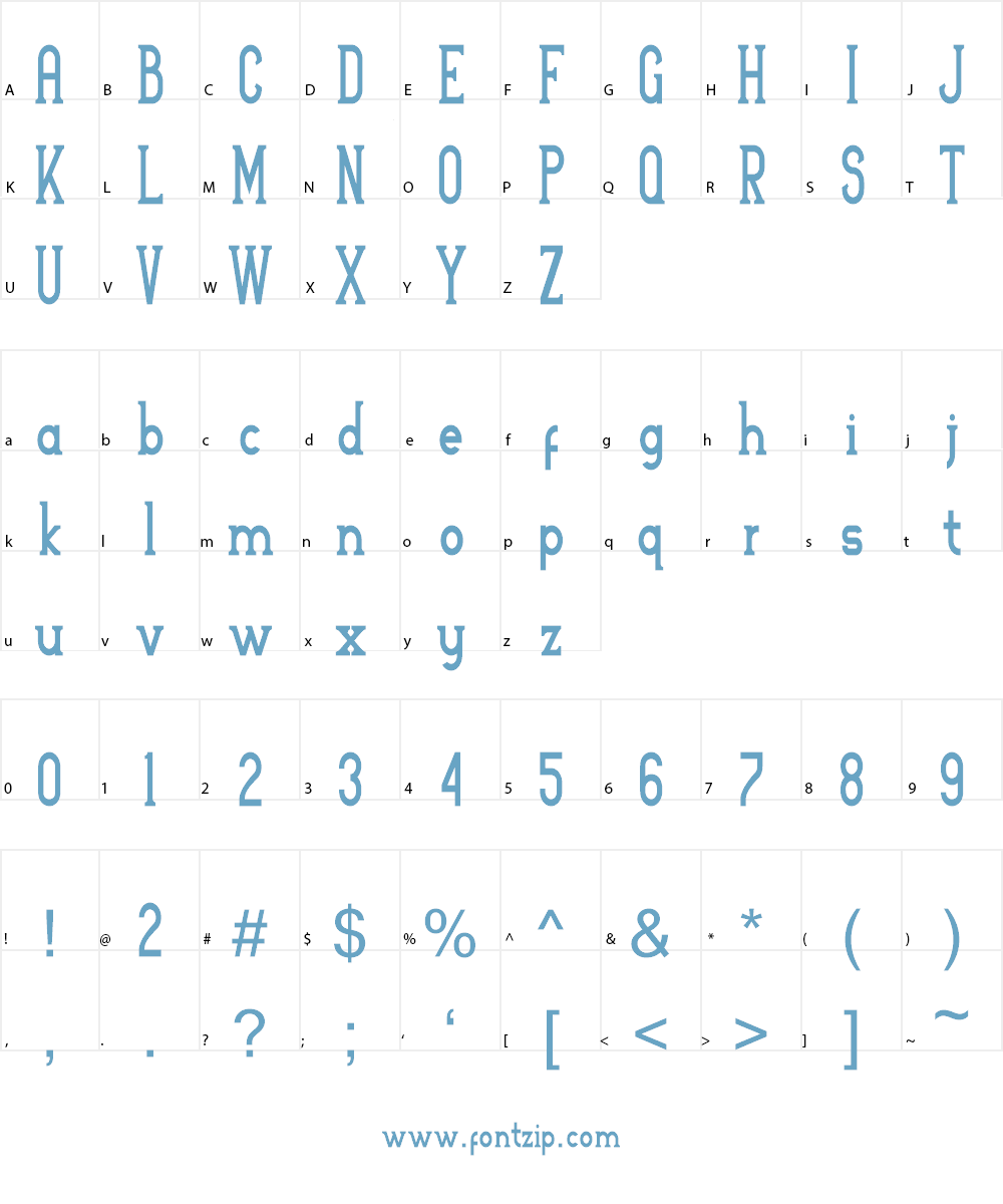 Arteria (Demo) Font Character