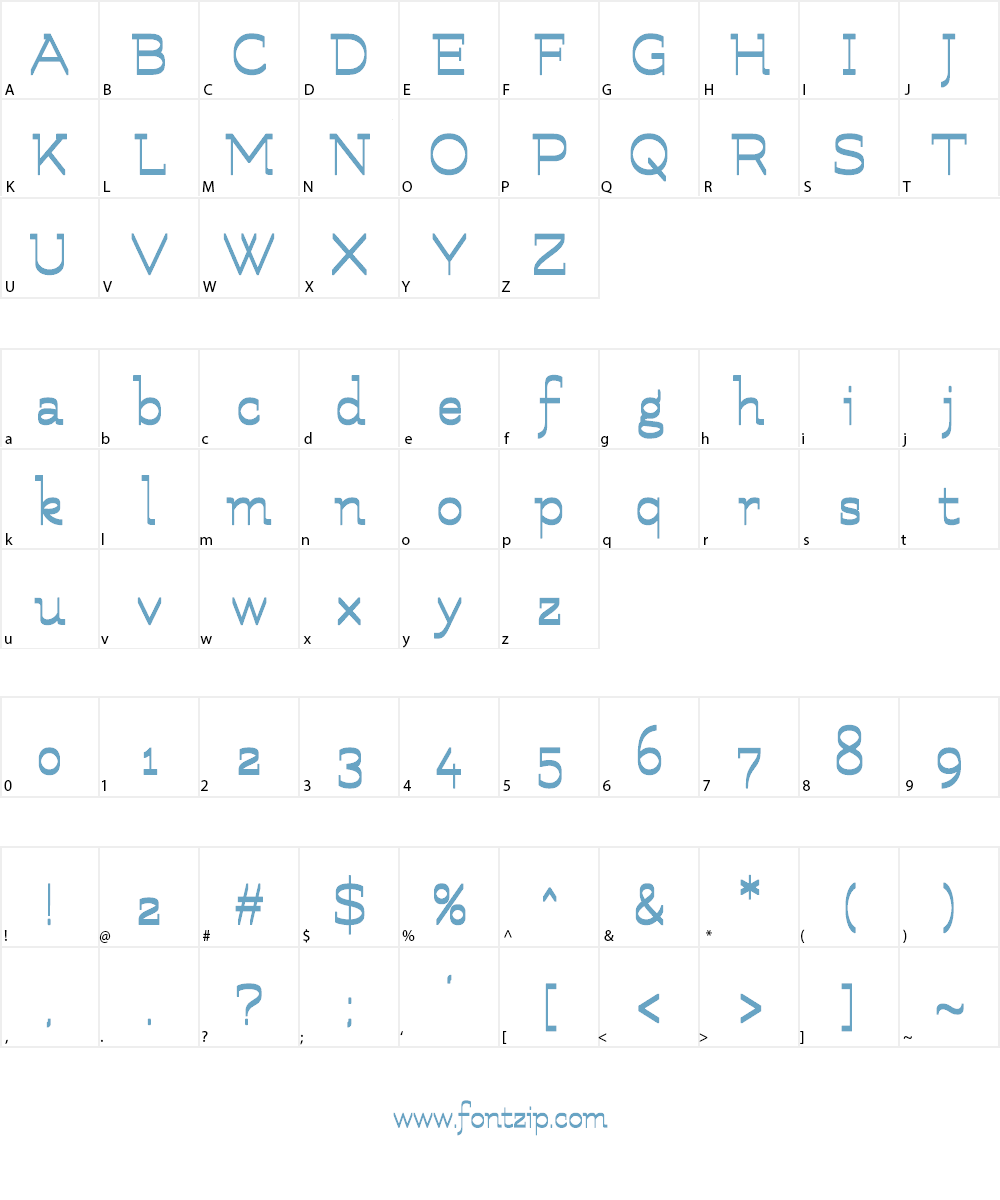 Flamingo Font Character