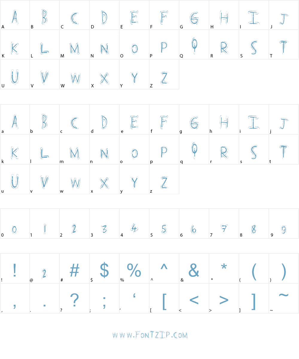 Pop Cap Font Character