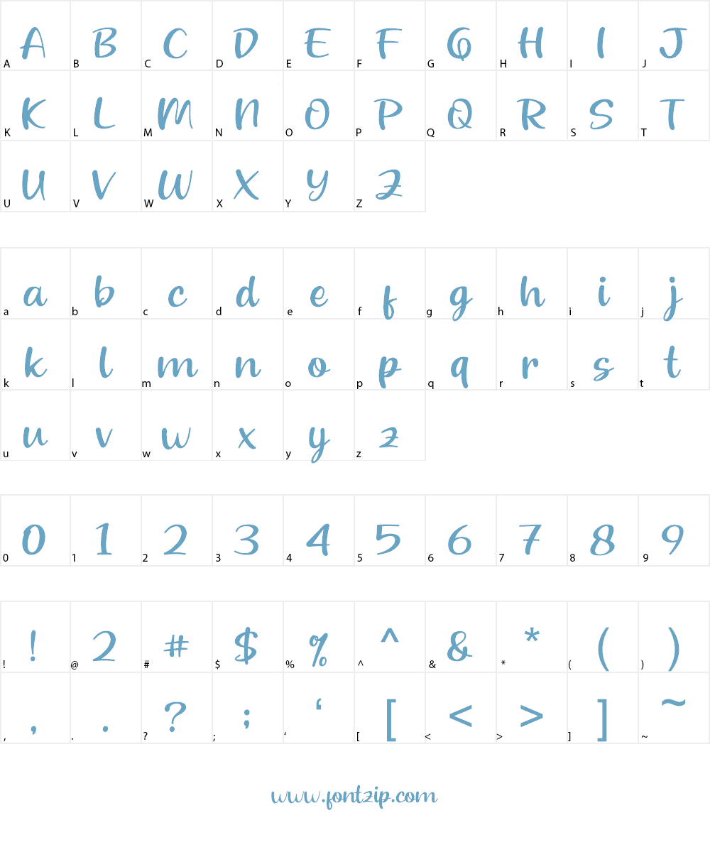 Beloved Teacher Font Character
