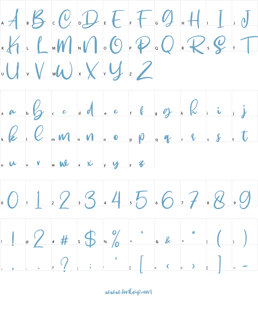 Smackover Font Character