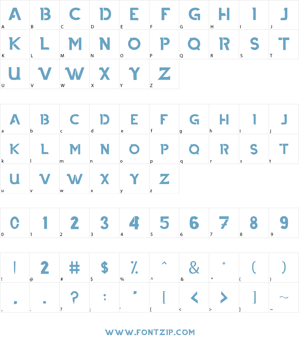 THIAGA Font Character