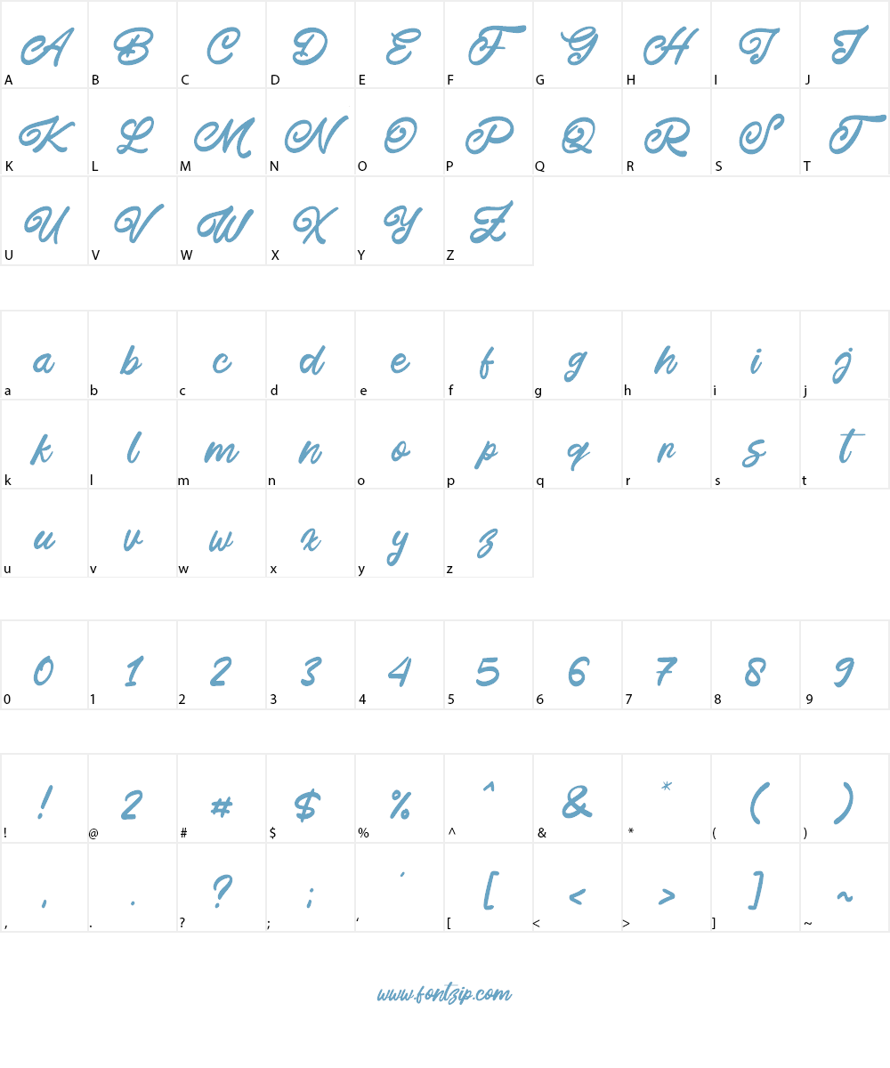 This July Font Character