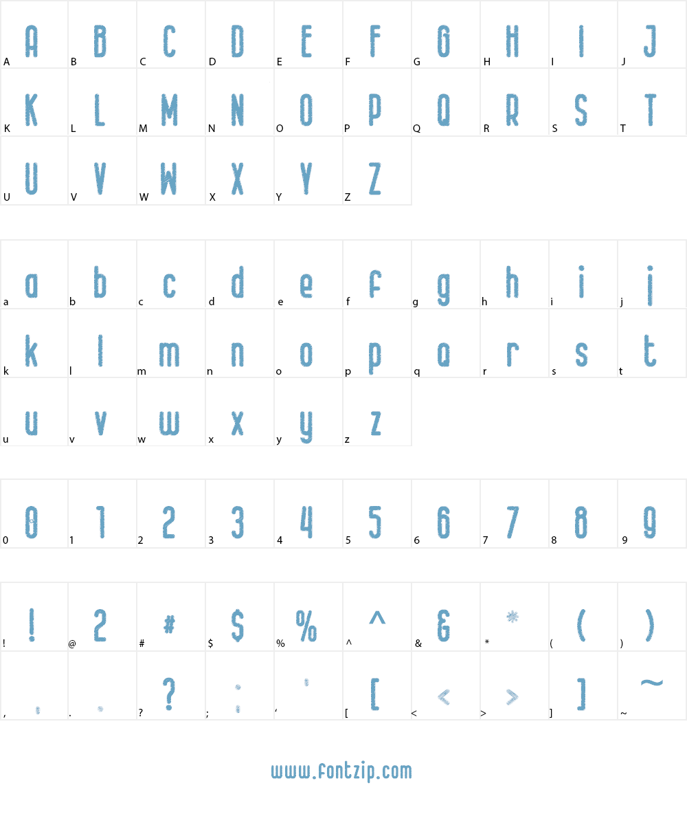 Kid Knowledge 2 Font Character