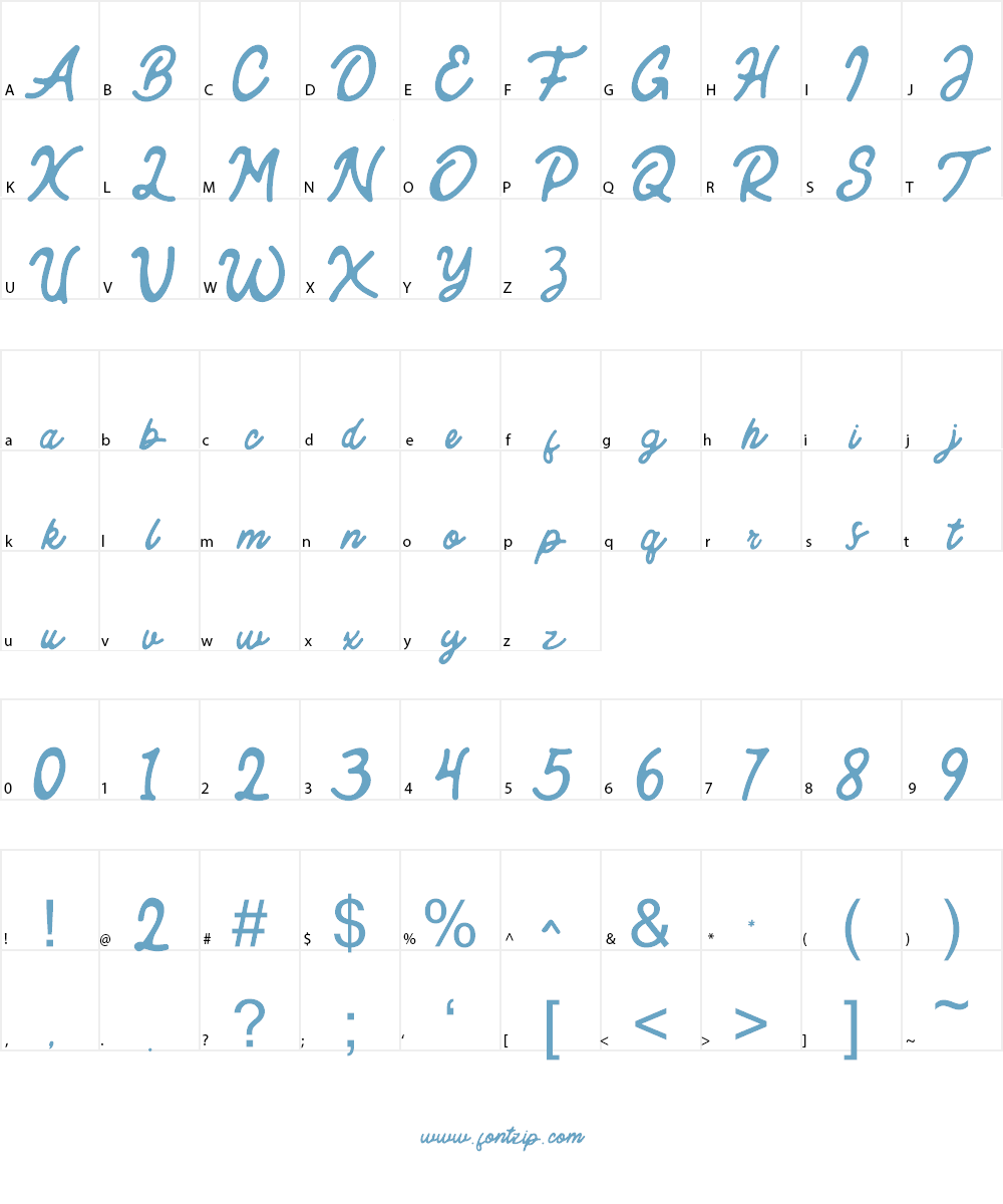 Komentator Font Character