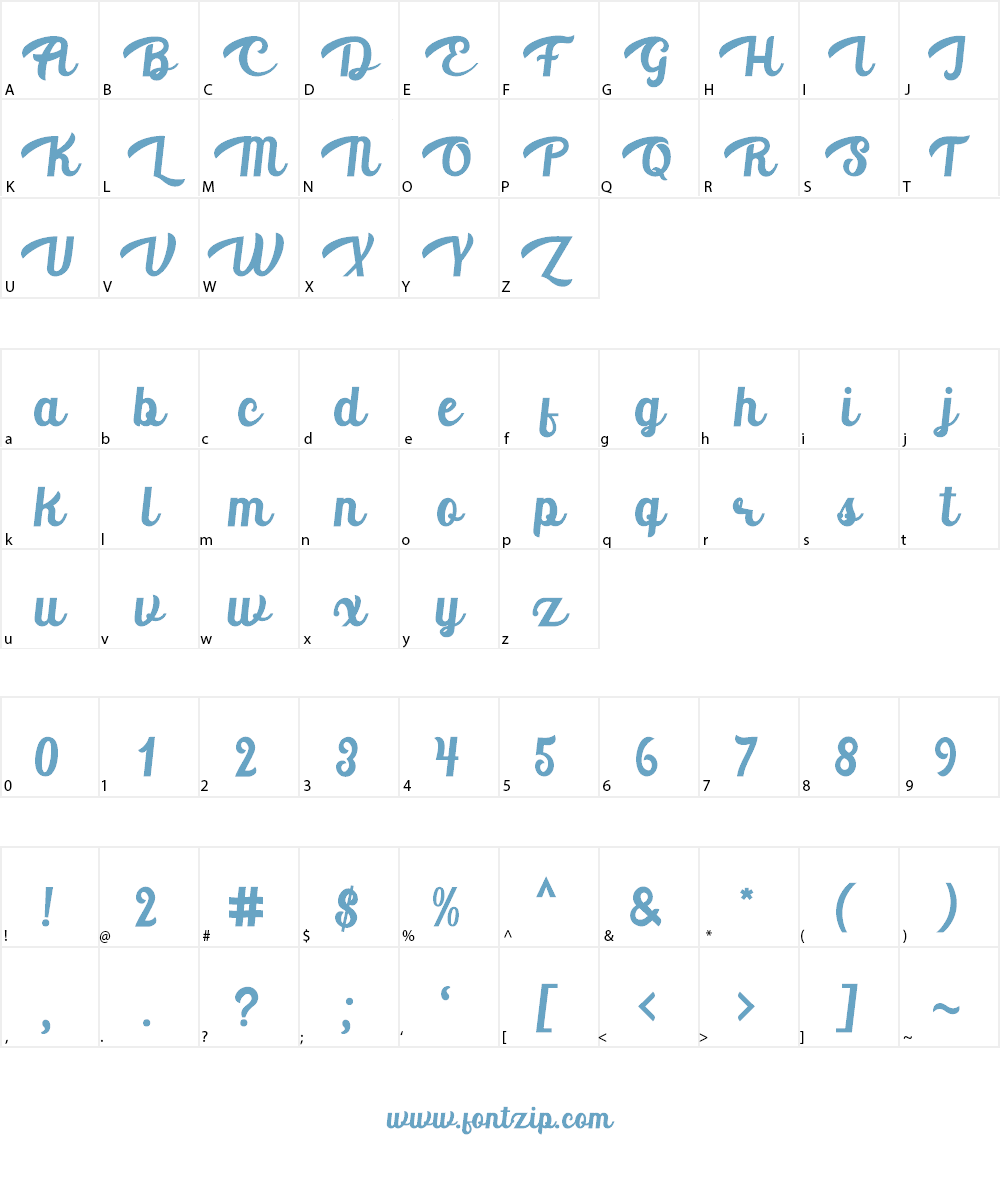 Aventurina Font Character