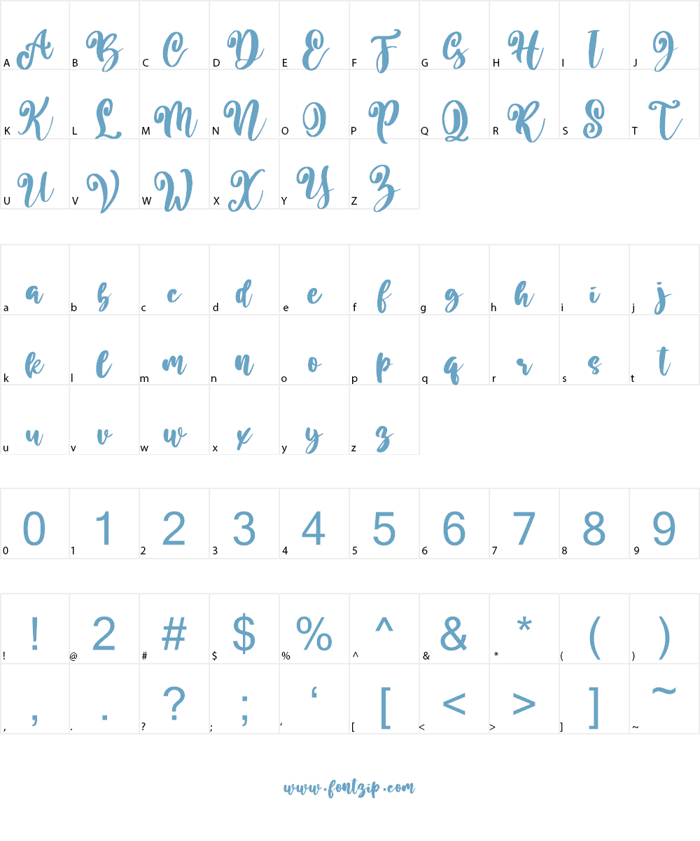 Better Summer Font Character