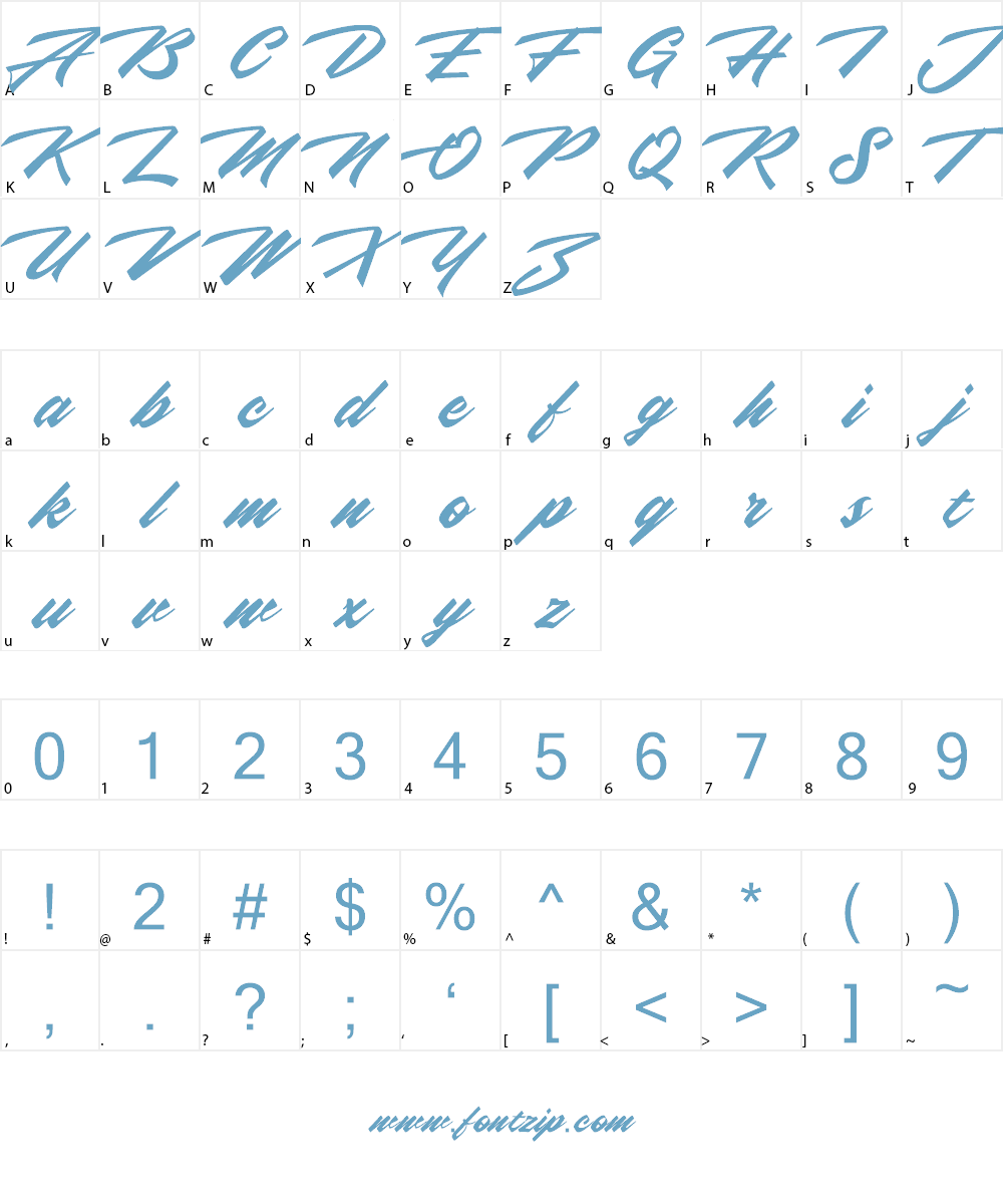 Northern Freedom Font Character