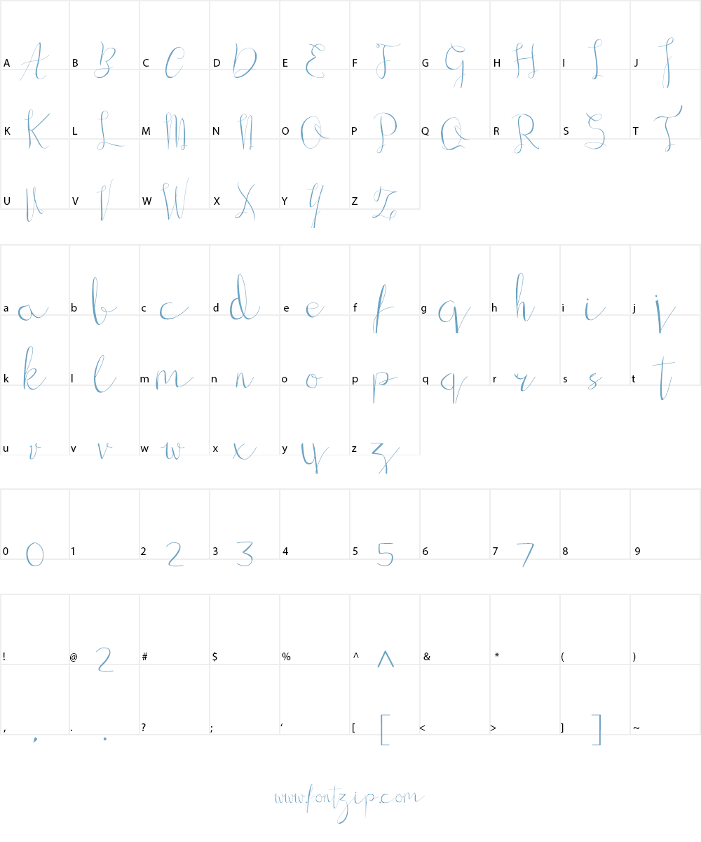 Gillithig Font Character