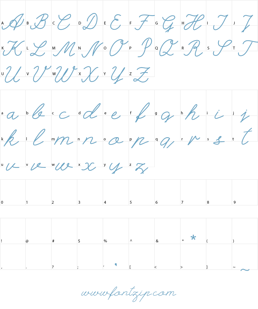 Selfilla Font Character