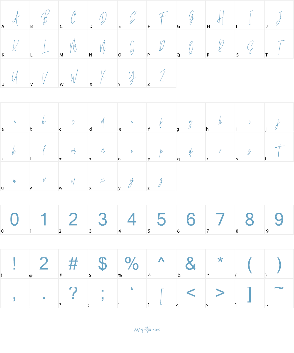 South Walles Font Character