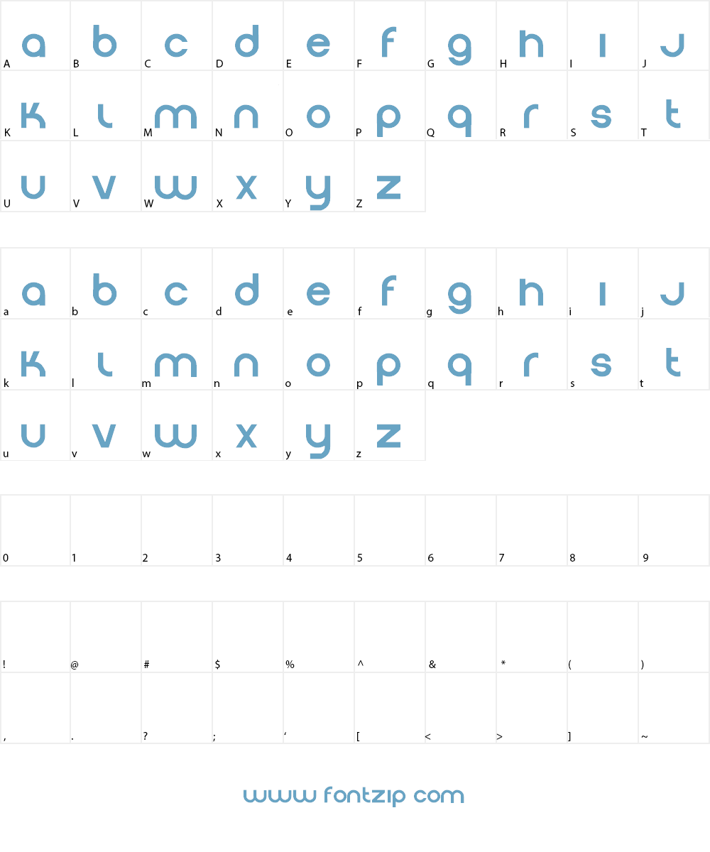 Chromo Font Character