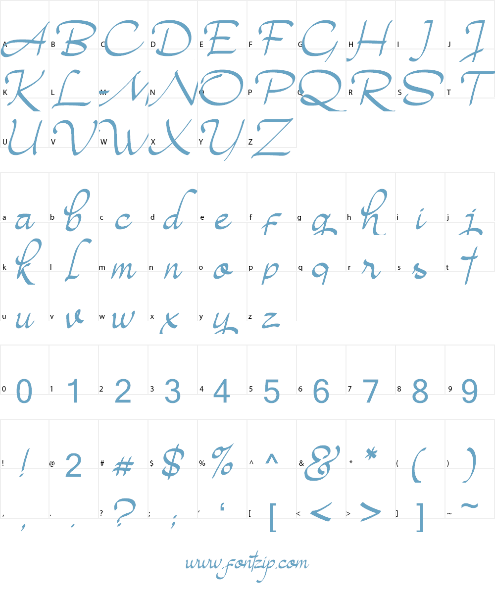 Magenta Rose Font Character