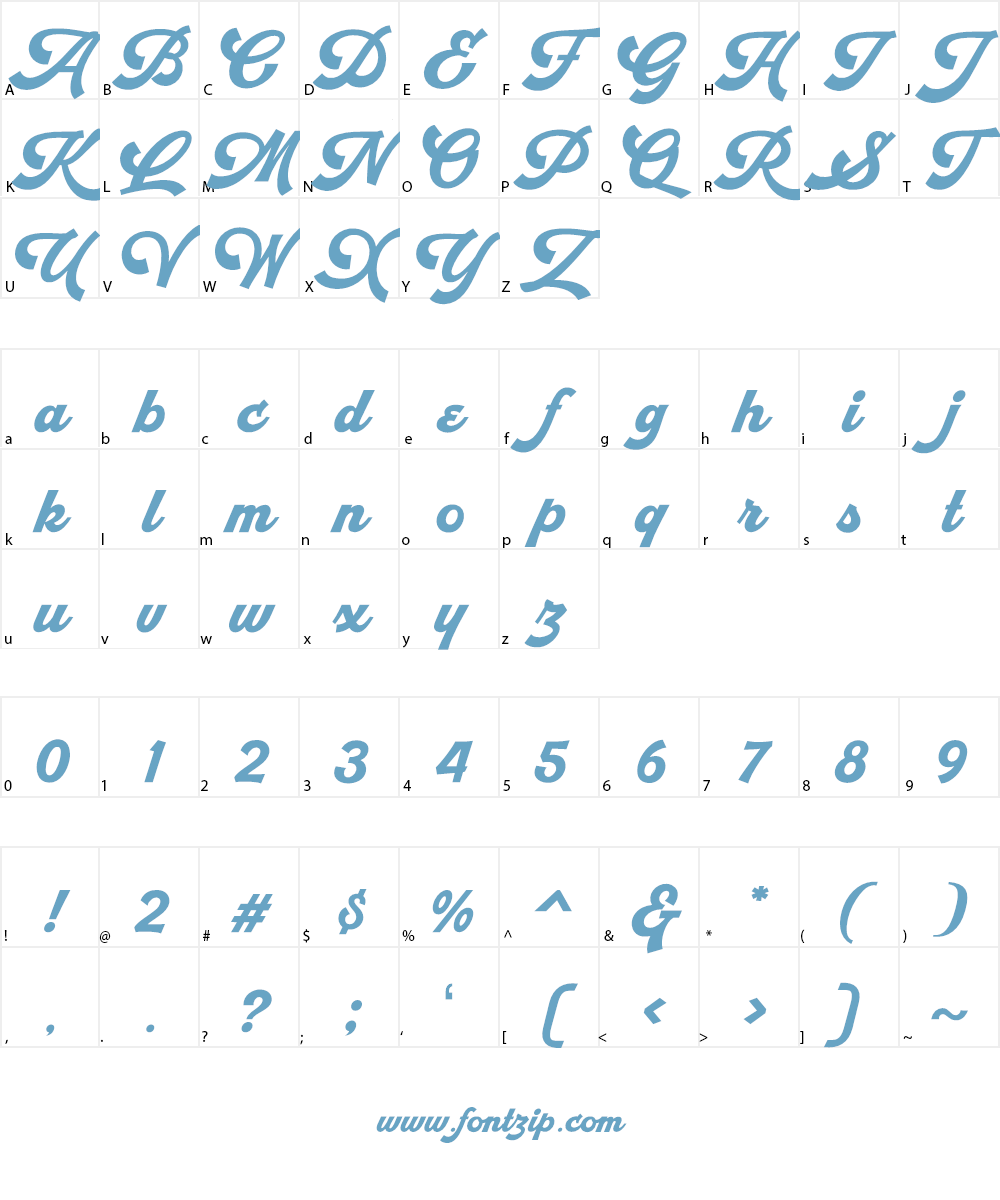 Retrofunk Script (Personal Use) Font Character