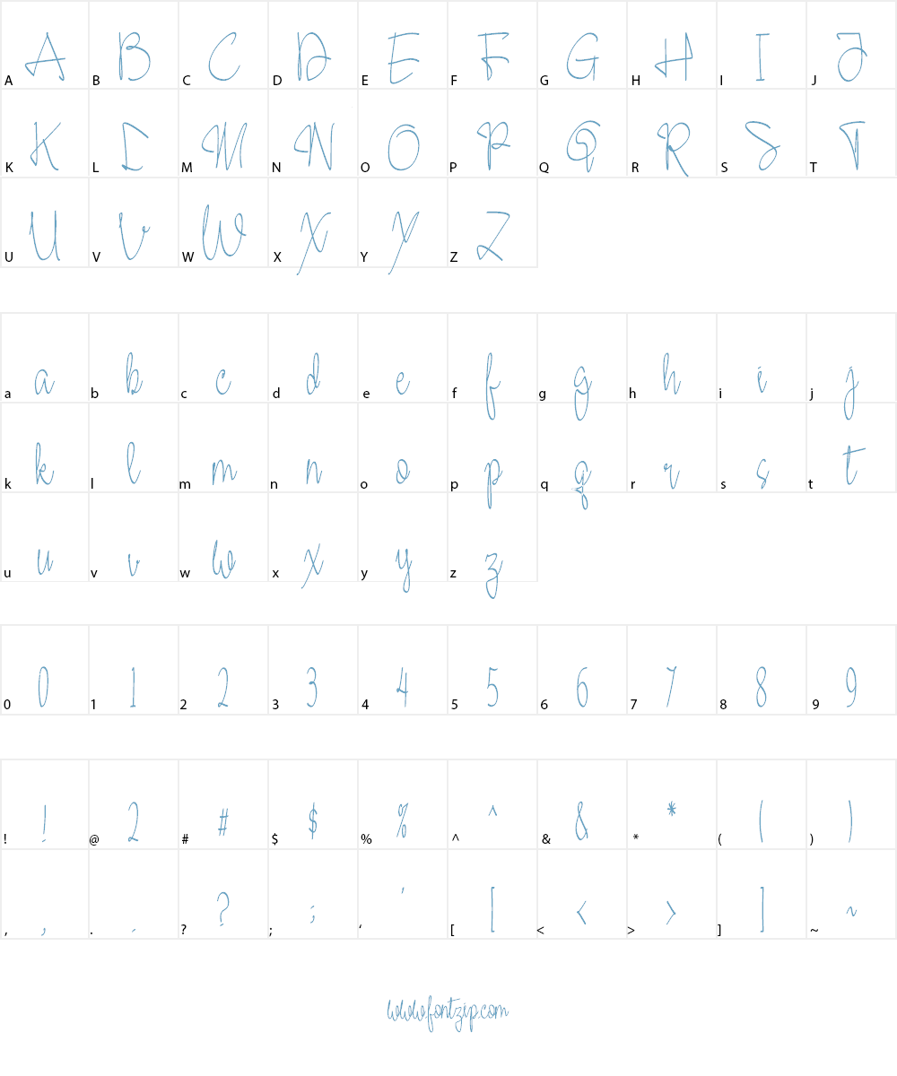 Attitude Font Character