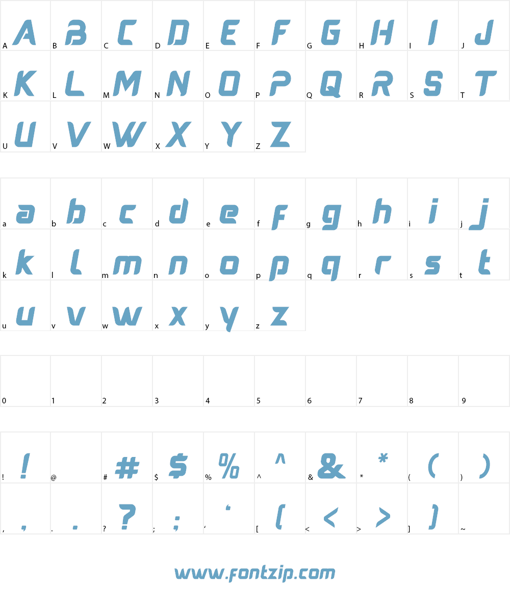 Austere Font Character