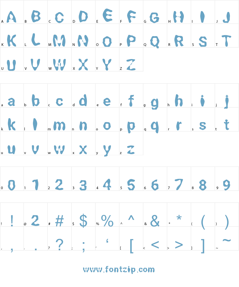 Liquid-Hardik Font Character