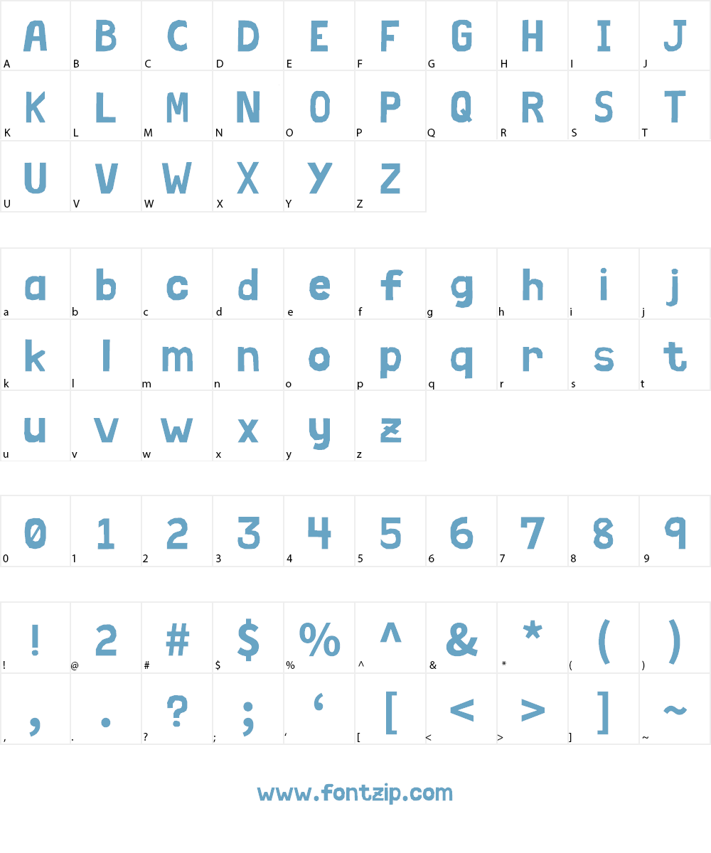 Chirumiru Papercut Font Character