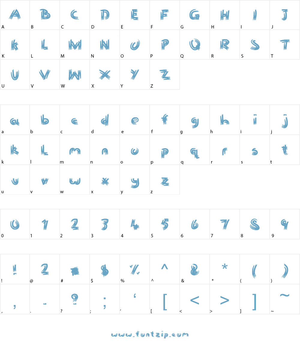 FreshToday Font Character