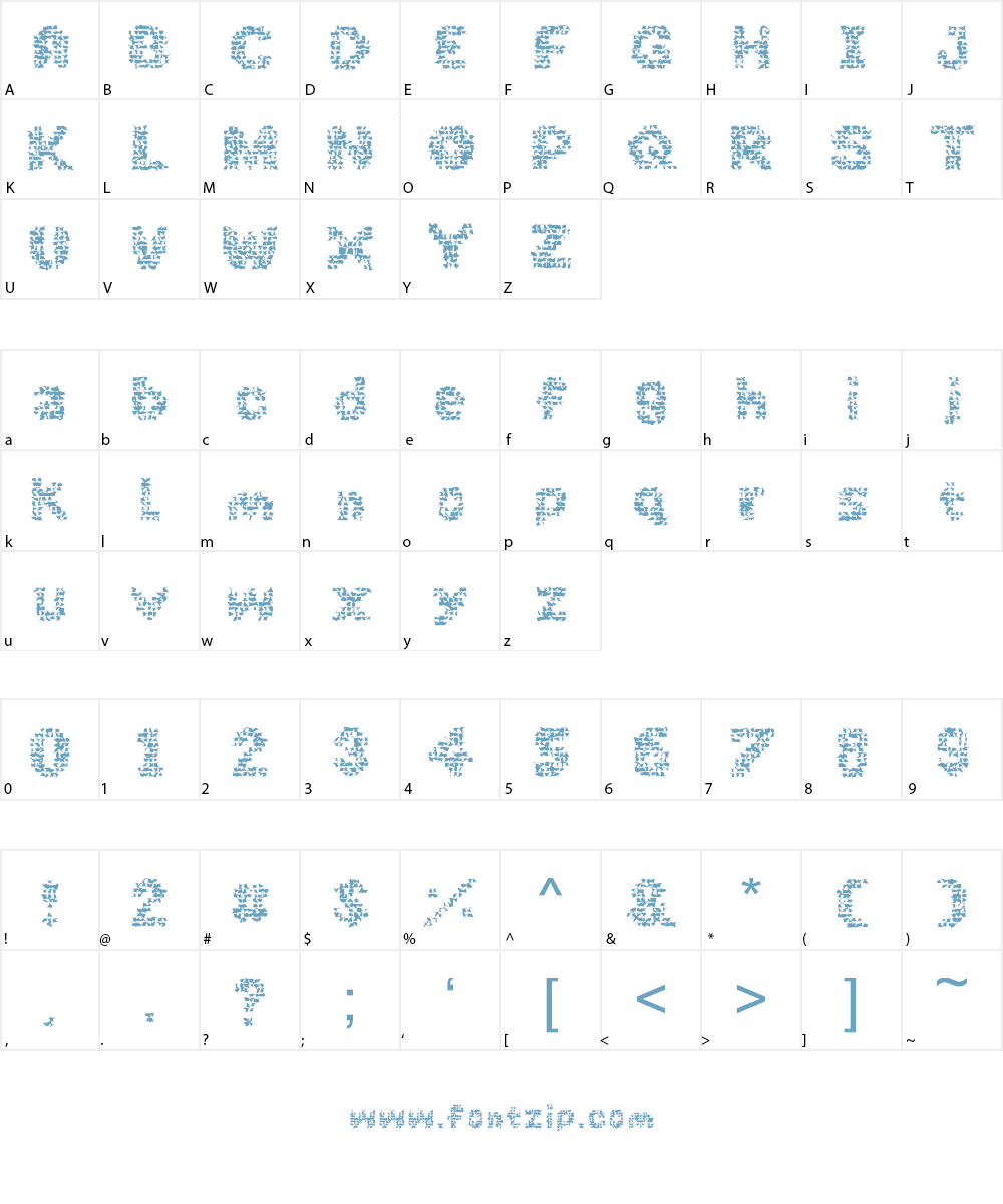 Glitch Smasher Font Character