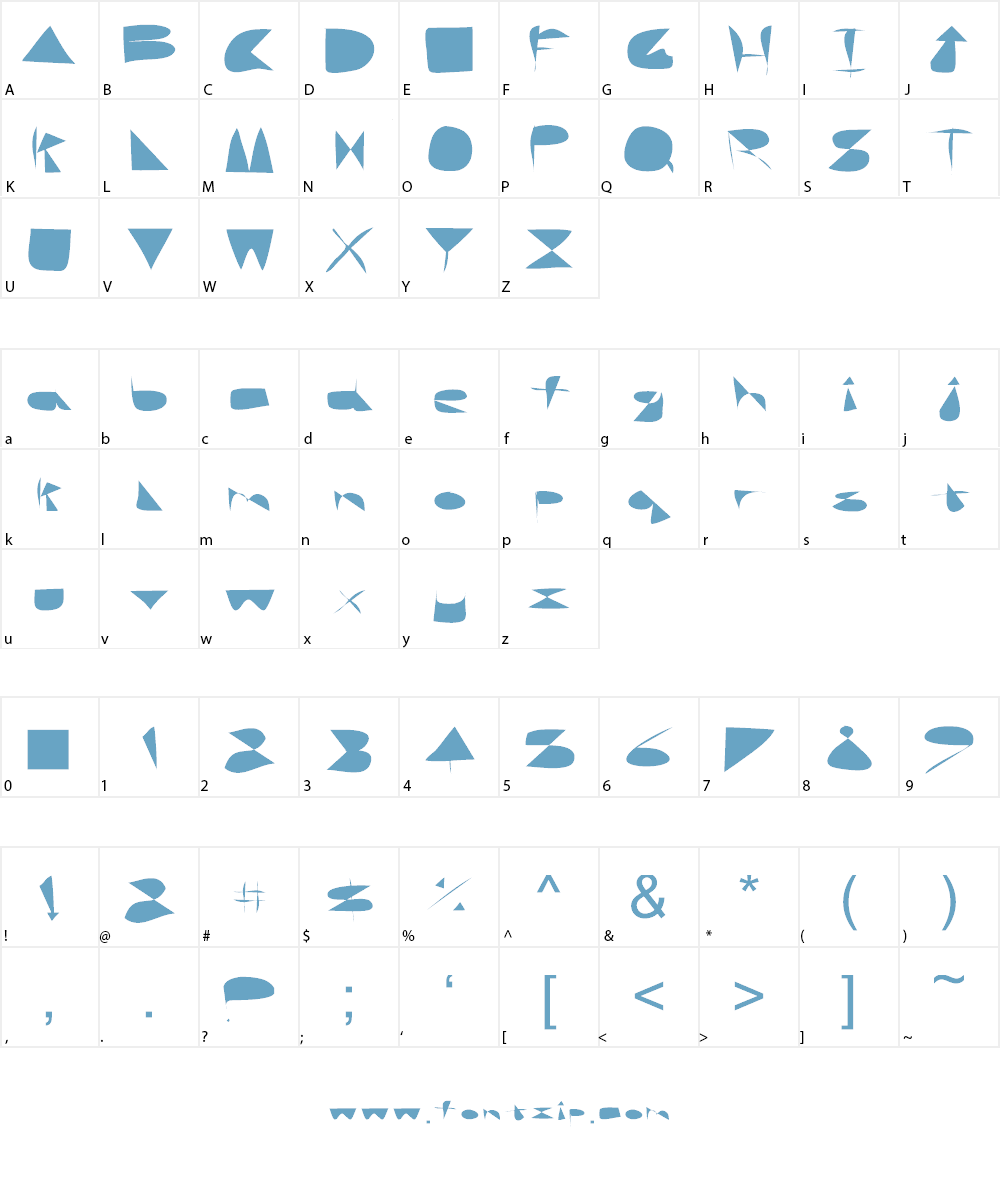 Jazz Acid Font Character
