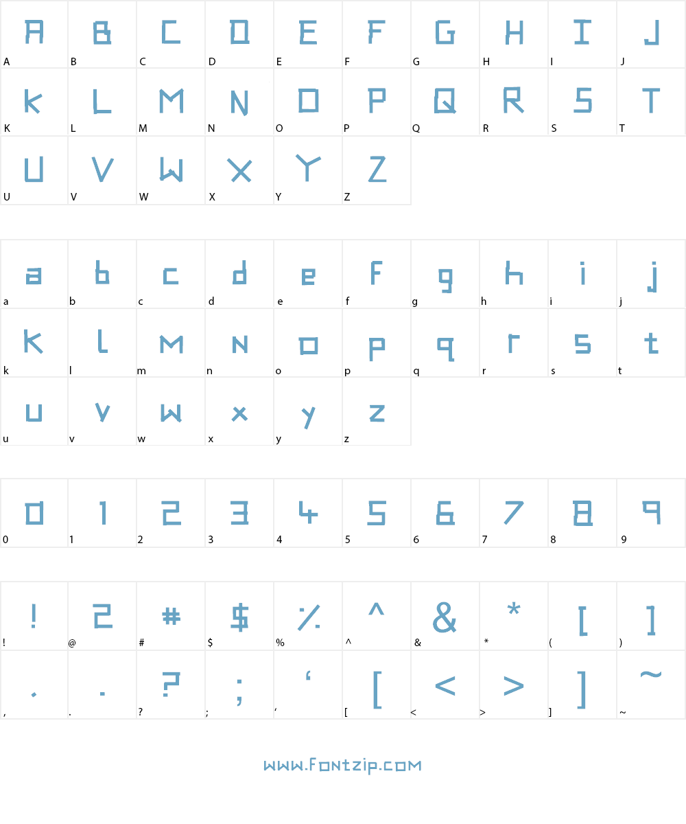 Magic Tape Font Character