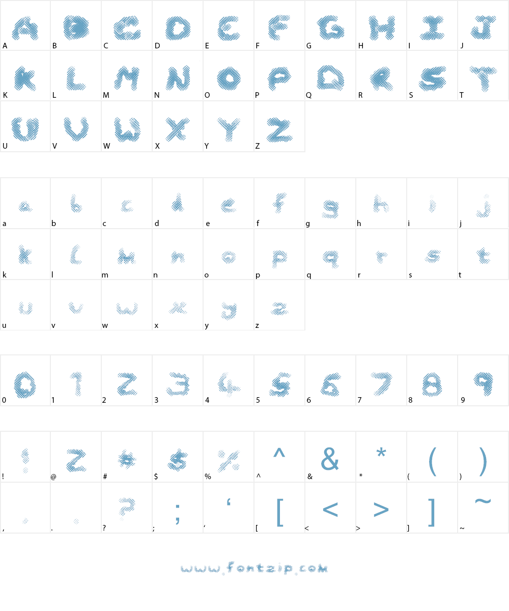 Optic Font Character