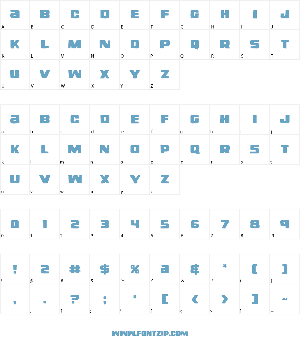 Right Hand Luke Font Character