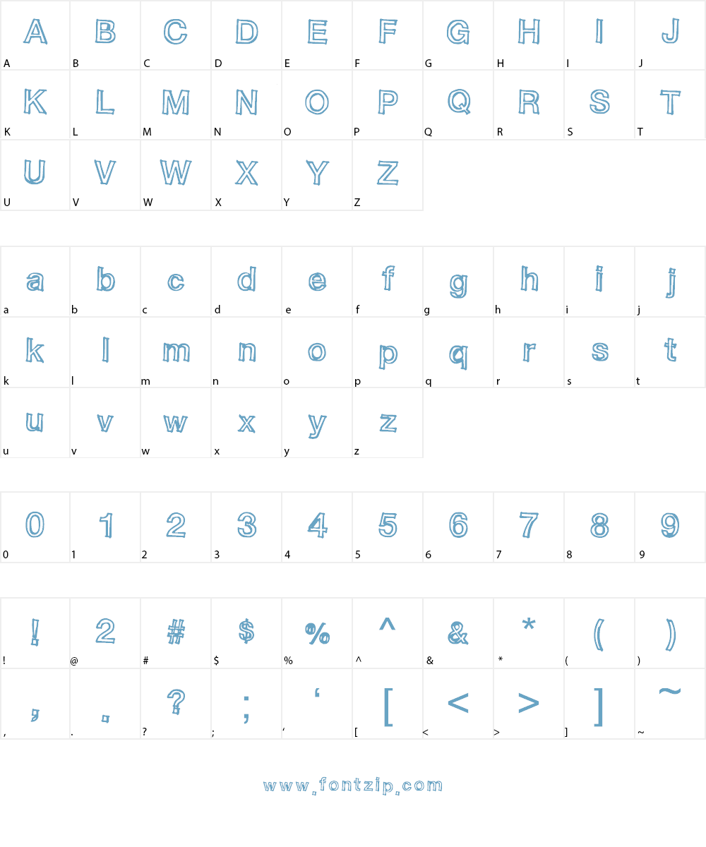 Sloppy Comic Font Character